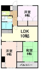 原木駅 徒歩10分 3階の物件間取画像